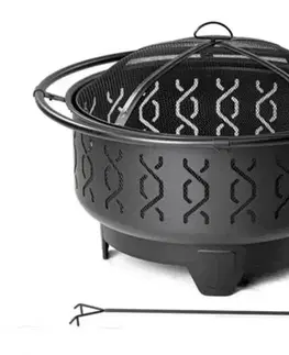 Ohniská GARDENKUS Ohnisko oceľové, kruhové, priemer 69cm, GARDENKUS