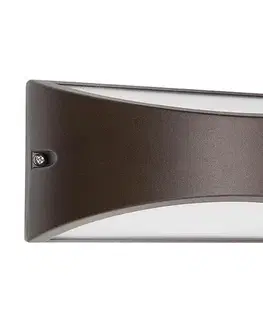 LED osvetlenie Redo 90192 - LED Vonkajšie nástenné svietidlo SCUDO LED/10W/230V 3000K IP54 hnedá 90192