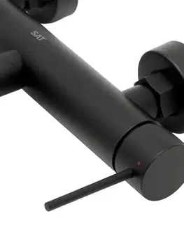Kúpeľňové batérie Vaňová batéria SAT Aurum bez sprchového setu 150 mm čierna matná SATBAUR222C SATBAUR222C