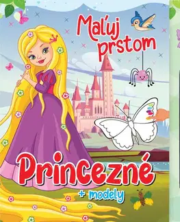 Pre deti a mládež - ostatné Maľuj prstom - Princezné