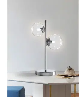 Lampy ONLI - Stolná lampa KIMBERLY 2xG9/6W/230V 40 cm lesklý chróm 5107/LGC