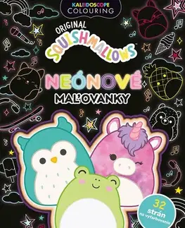 Pre deti a mládež - ostatné Squishmallows - Neonové maľovanky