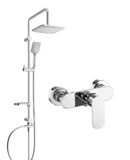 Sprchy a sprchové panely MEXEN/S - Seven sprchový stĺp vrátane sprchovej batérie Milo, chróm 71340262-00