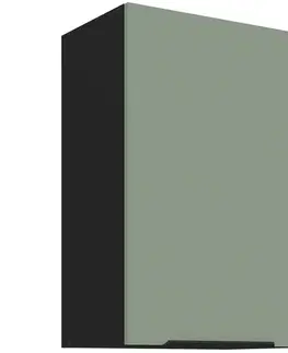 Kuchynské skrinky visiace Kuchynská skrinka Aria-Sa/Bl Anti Fingerprint 45g-72 1f