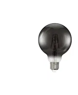 LED osvetlenie  LED Žiarovka FILAMENT SMOKE G95 E27/4W/230V 2000K ZBF101