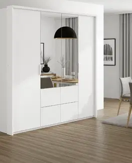 Šatníkové skrine ArtStol Šatníková skriňa VIEDEŇ 208 | biela