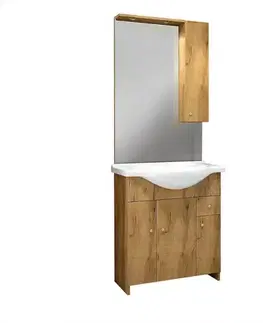 Kúpeľňové zostavy Kúpeľňový set Bratysława D65 DSM  L1522 dub zlatý