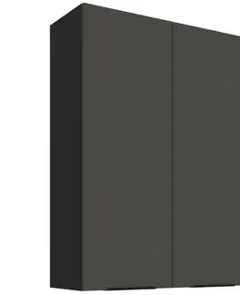 Kuchynské skrinky visiace Kuchynská skrinka Aria-Gr/Bl Anti Fingerprint 80g-108 2f