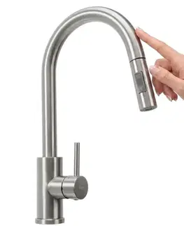 Kúpeľňové batérie REA - Kuchynská batéria Fresh Touch Brush Nickel REA-B6735