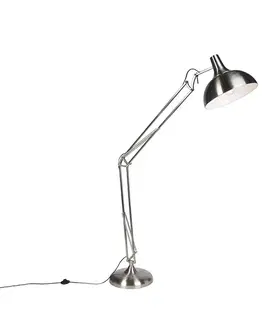Stojace lampy Dizajnová stojaca lampa oceľ - Hobby
