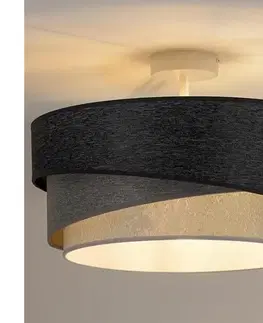 Svietidlá  - Prisadený luster KOBO 1xE27/15W/230V pr. 45 cm šedá/biela 601061