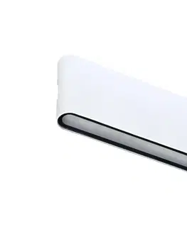 LED osvetlenie  ZFP12-BI - LED Vonkajšie nástenné svietidlo BRICK 2xLED/6W/230V IP65 biela ZFP12-BI