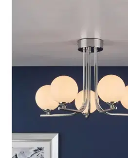 Svietidlá Där Lighting Där Lighting CRA5450-02 - Luster na tyči CRADLE 5xG9/25W/230V lesklý chróm CRA5450-02