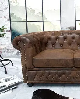 Pohovky a gauče Chesterfield pohovka 2-miestna MIDAS Dekorhome