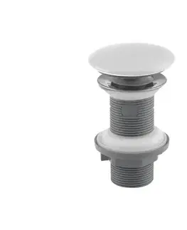 Svietidlá Isvea - Umývadlová výpusť Click-Clack INFINITY, priemer 7,2 cm, biela 38TP0166I