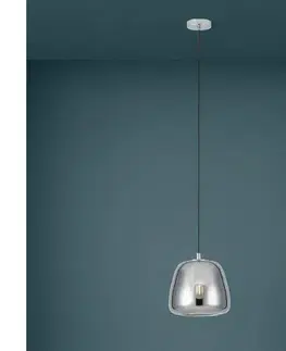 Svietidlá Eglo 39666 - Luster na lanku ALBARINO 1xE27/40W/230V pr. 26 cm dymová 39666