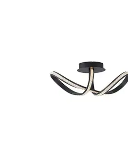 Svietidlá JUST LIGHT. 8475-18 - LED Stmievateľný prisadený luster BRILLA LED/29W/230V čierna 8475-18