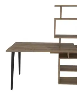 Písacie stoly Písací stôl Vina - Walnut