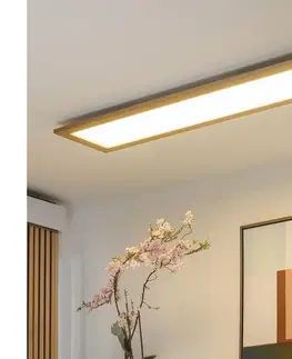 Svietidlá BRILAGI - LED Stropné svietidlo SLIMFRAME WOOD LED/58W/230V 124x34 cm hnedá BG1546+EG99424