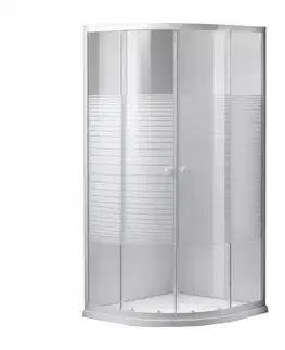 Sprchové kúty 90x90 Štvrťkruhový Sprchový kút Mavik 90/90/185