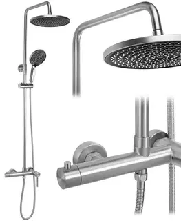 Kúpeľňové batérie REA REA - Sprchový set Foster Brush Nickel REA-P9668