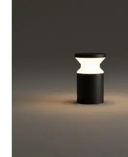 Záhradné lampy Ideal Lux - Vonkajšie svietidlo TORRE 1xE27/15W/230V 22 cm IP65 čierne 186979