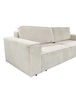 Pohovky a gauče KONDELA Harpera Big Sofa rozkladacia pohovka s úložným priestorom béžová