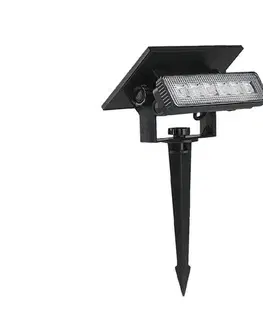 LED osvetlenie  LED Solárne svietidlo LED/0,9W/3,7V 3000K IP65 1200 mAh čierna 23757