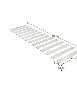 Rošty do postelí KONDELA Plaza lamelový rošt 140x200 cm smrekové drevo