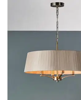Svietidlá Där Lighting Där Lighting CRI0429 - Luster na reťazi CRISTIN 4xE14/40W/230V mosadz/taupe CRI0429