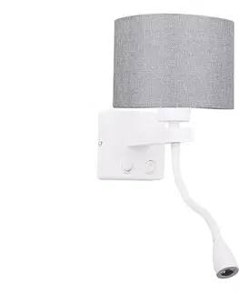 Svietidlá  LED Flexibilné svietidlo POLO 1xE27/40W+LED/2W 230V biela 21-75383