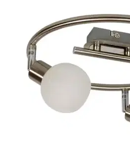 Stropná svetla Špirálová stropná lampa 3X40W G9 saténový chróm ALABASTER