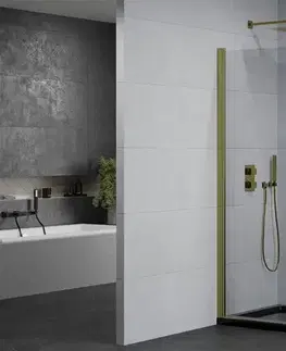 Vane MEXEN/S - Pretória sprchovací kút 70x90, transparent, zlatá + sprchová vanička vrátane sifónu 852-070-090-50-00-4070G