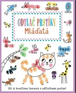 Nalepovačky, vystrihovačky, skladačky Odtlač prstíky - Mláďatá
