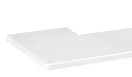 Kúpeľňový nábytok SAPHO - VISO Polička Rockstone 650x12x150, biela mat AE650-0101