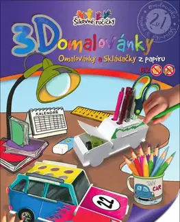 Pre deti a mládež - ostatné 3D omalovánky Auto