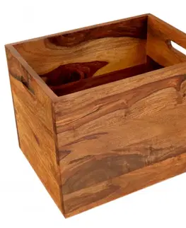 Doplnky Kôš na noviny Gani 40x30x30 z indického masívu palisander