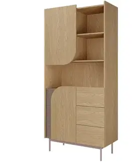 Vitríny a regály do obývačky Regál Carmen 2 Dub Jar/Toffi
