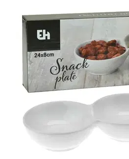 Misky polievka, kompót, šalát MAKRO - Misky porcelán Snack delené