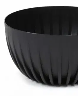 Kvetináče a truhlíky Kinekus Kvetináč plastový, priemer 240mm, MIRA, čierny, výška 140mm