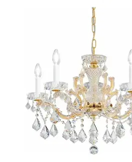 Svietidlá Kolarz 3149.85.3.KoT - Krištáľový luster MARIA LOUISE 5xE14/40W/230V 24K zlato 3149.85.3.KoT