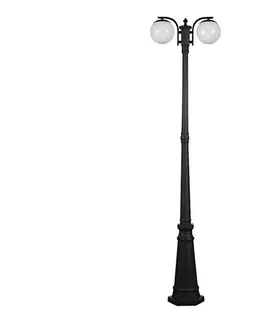 Záhradné lampy  Vonkajšia lampa 2xE27/60W/230V IP44 199 cm čierna 11828
