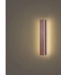 LED osvetlenie BRILAGI - vonkajšie nástenné LED svietidlo LINEAR LED/8W/230V 3000K IP65 30 cm hnedé CRI 90 BRI827