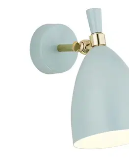 Svietidlá Argon 4700 - Nástenné svietidlo CHARLOTTE 1xE27/15W/230V modrá/zlatá 4700