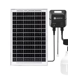 Svietidlá  B.V.  - LED solárny luster 2xLED/35W/12V 6000 mAh 6500K pr. 10 cm B1020134O