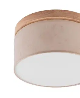 Svietidlá BRILAGI - LED Stropné svietidlo BELLADONNA 1xE27/15W/230V pr. 30 cm béžová/dub 0510