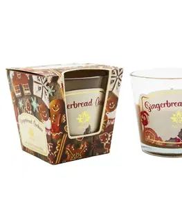 Vianočné dekorácie Arome Vonná sviečka v skle Ginger Bread Cookies, 120 g