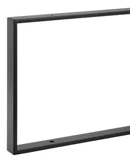 Kúpeľňový nábytok Sapho Podperná konzola 490x330x40mm, lakovaná oceľ, čierna matná (30370)