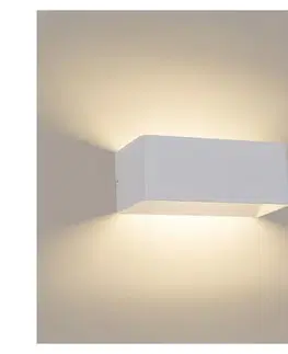 LED osvetlenie BRILAGI - LED vonkajšie nástenné svietidlo DONNANI LED/7W/230V 20 cm biele IP44 BRI760