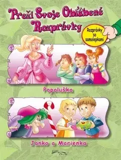 Nalepovačky, vystrihovačky, skladačky Popoluška / Janko a Marienka (Rozprávky so samolepkami)